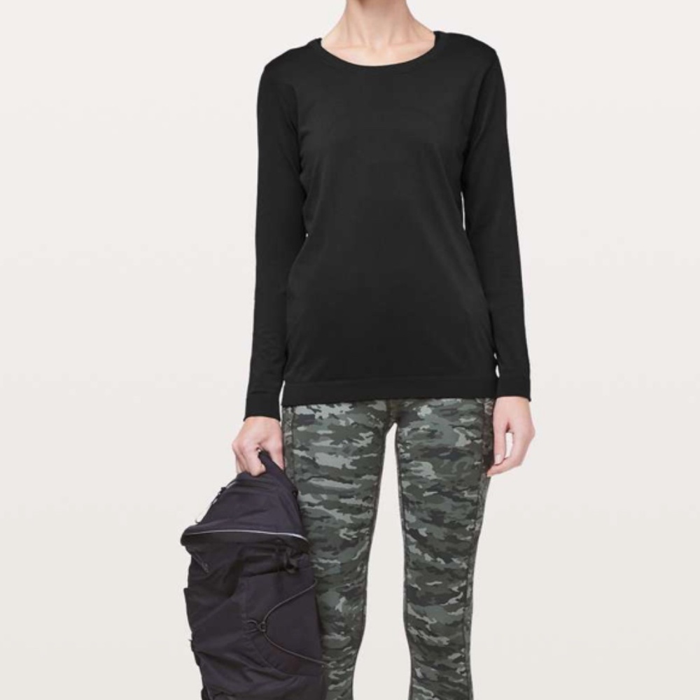 Lululemon Swiftly Tech Long Sleeve Breeze Relaxed Fit - Black